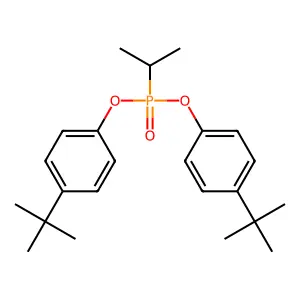 Phosphonic acid, (1-methylethyl)-, bis(2-t-butylphenyl) ester structure