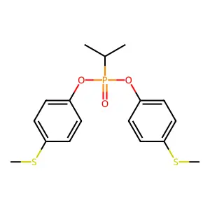 Phosphonic acid, (1-methylethyl)-, bis(4-methylthiophenyl) ester structure
