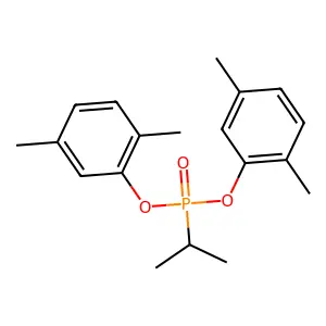 Phosphonic acid, (1-methylethyl)-, bis(2,5-dimethylphenyl) ester structure