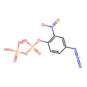 4-叠氮基-2-硝基苯基焦磷酸酯 structure