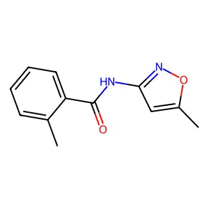 2-甲基-N-(5-甲基-1,2-噁唑-3-基)苯甲酰胺 structure