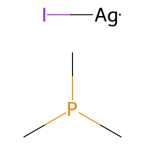 Iodosilver;trimethylphosphane structure