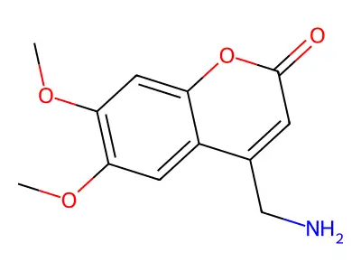 4-(Aminomethyl)-6,7-dimethoxycoumarin structure