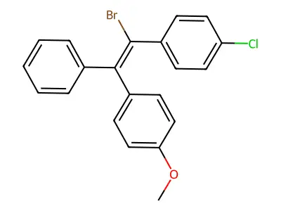ETHYLENE, 1-BROMO-1-(p-CHLOROPHENYL)-2-(p-METHOXYPHENYL)-2-PHENYL-, (Z)- structure