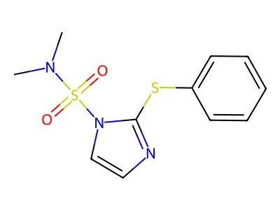 1H-Imidazole-1-sulfonamide, N,N-dimethyl-2-(phenylthio)- structure