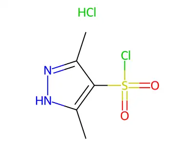 3,5-二甲基-1H-吡唑-4-磺酰氯 structure