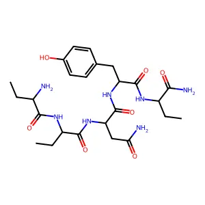 H-Abu-Abu-Asn-Tyr-Abu-NH2 structure