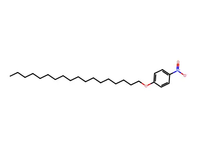 p-Octadecyloxynitrobenzene structure