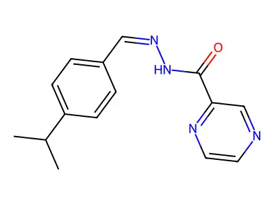 N'-[(Z)-[4-(Propan-2-YL)phenyl]methylidene]pyrazine-2-carbohydrazide structure