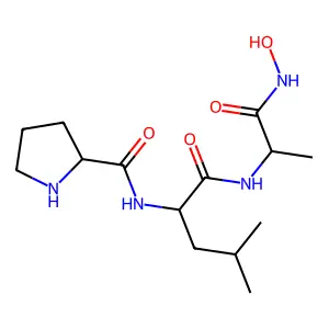 脯氨酰-亮氨酰-丙氨酸异羟肟酸 structure