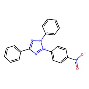 2-(4-Nitrophenyl)-3,5-diphenyltetrazol-2-ium;bromide structure