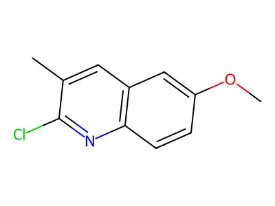 2-Chloro-6-methoxy-3-methylquinoline structure