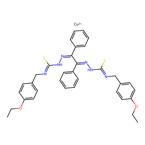 C34H34CuN6O2S2 structure