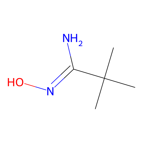 N'-hydroxy-2,2-dimethylpropanimidamide structure