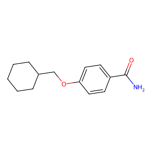 4-(Cyclohexylmethoxy)benzamide structure