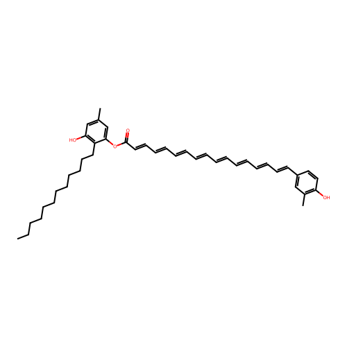Flexirubin structure