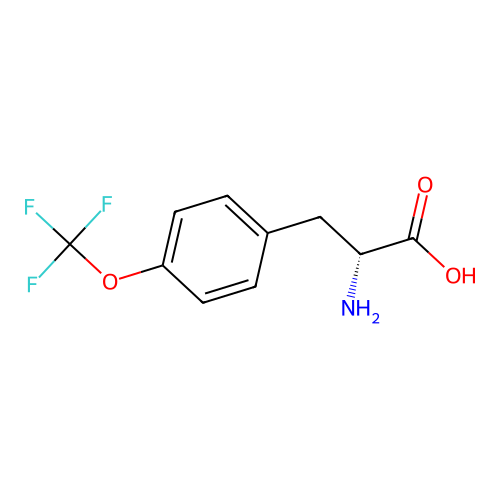 (2R)-2-amino-3-[4-(trifluoromethoxy)phenyl]propanoic acid structure