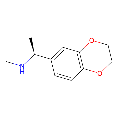 (I+/-S)-2,3-Dihydro-N,I+/--dimethyl-1,4-benzodioxin-6-methanamine structure