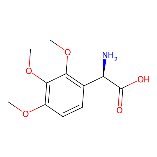 (R)-2-Amino-2-(2,3,4-trimethoxyphenyl)acetic acid structure