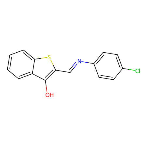 2-{[(4-Chlorophenyl)amino]methylene}benzo[b]thiophen-3-one structure