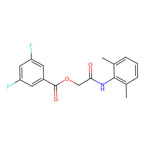 2-[(2,6-Dimethylphenyl)amino]-2-oxoethyl 3,5-difluorobenzoate structure