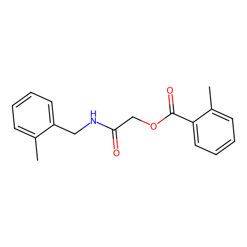 {[(2-Methylphenyl)methyl]carbamoyl}methyl 2-methylbenzoate structure