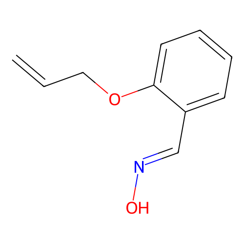 (E)-2-(allyloxy)benzaldehyde oxime structure