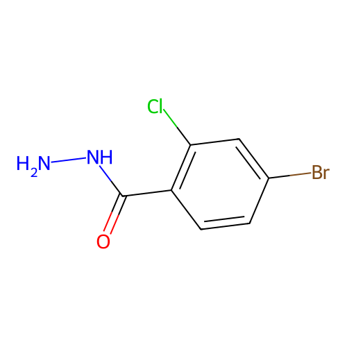 4-Bromo-2-chlorobenzhydrazide structure