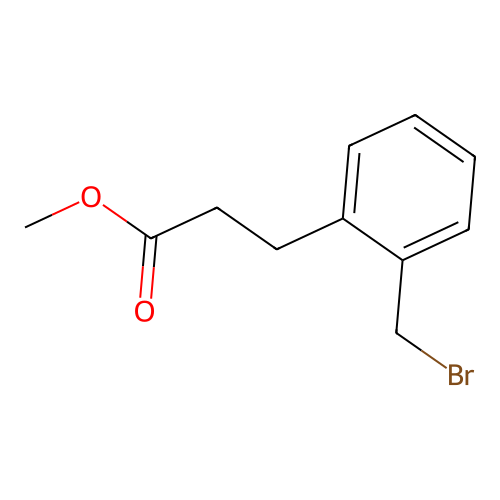 Methyl 3-[2-(bromomethyl)phenyl]propanoate structure