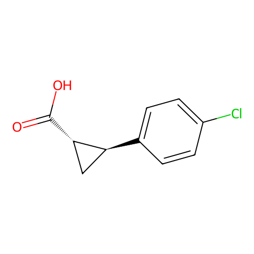 (1S,2S)-2-(4-Chlorophenyl)cyclopropanecarboxylic Acid structure
