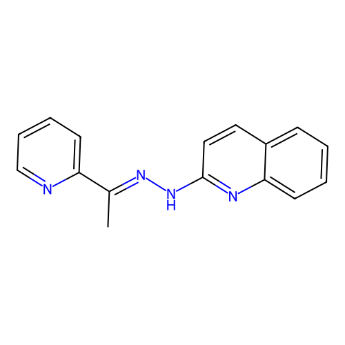 (1E)-1-Pyridin-2-ylethanone quinolin-2-ylhydrazone structure