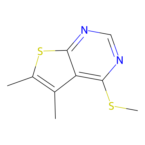 5,6-Dimethyl-4-(methylsulfanyl)thieno[2,3-D]pyrimidine structure