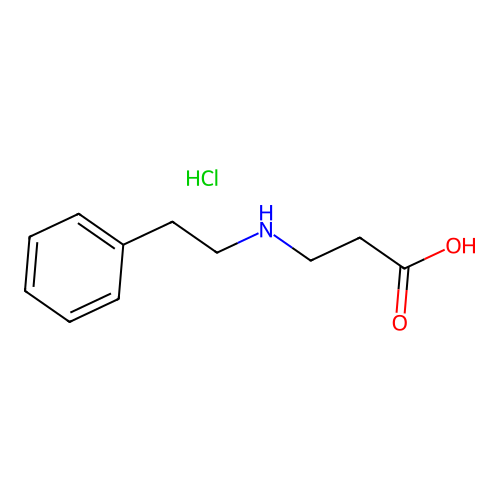 3-[(2-Phenylethyl)amino]propanoic acid hydrochloride structure
