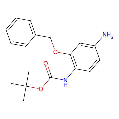 tert-butyl N-(4-amino-2-phenylmethoxyphenyl)carbamate structure