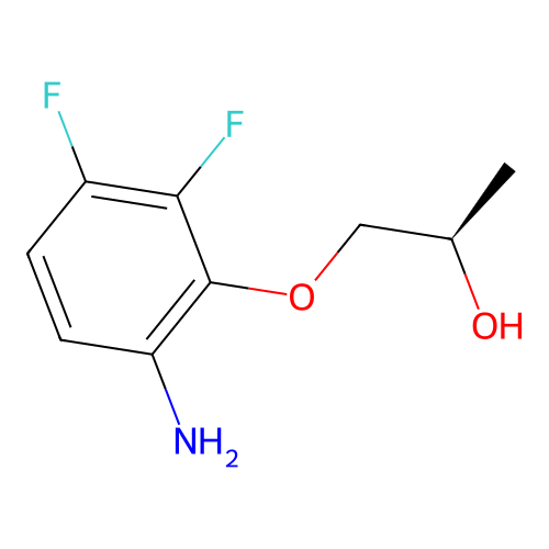 2,3-Difluoro-6-amino-{[(R)-2-hydroxypropyl]oxy}benzene structure