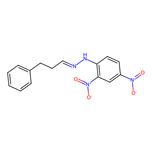 1-(2,4-Dinitrophenyl)-2-(3-phenylpropylidene)hydrazine structure