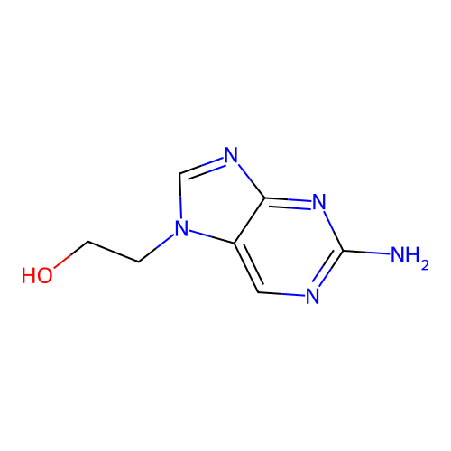 2-(2-Aminopurin-7-yl)ethanol structure