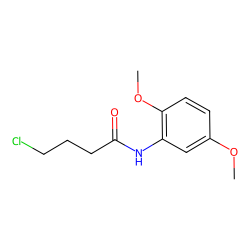 4-chloro-N-(2,5-dimethoxyphenyl)butanamide structure