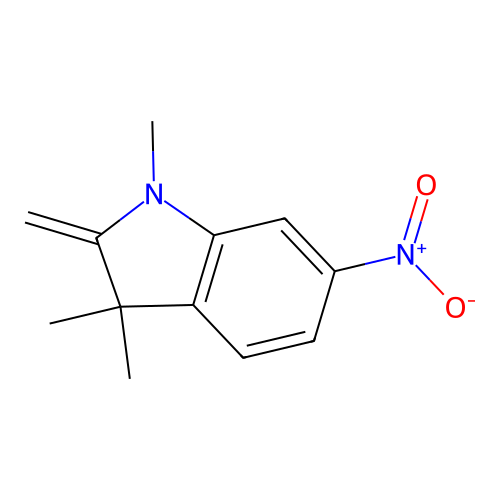 1,3,3-Trimethyl-2-methylene-6-nitroindoline structure