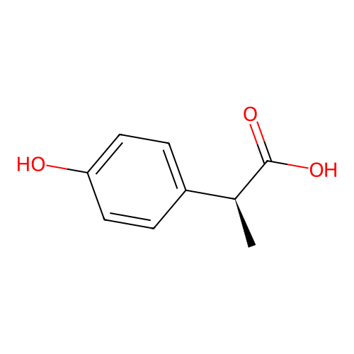 2-(4-Hydroxyphenyl)propionic acid, (2S)- structure