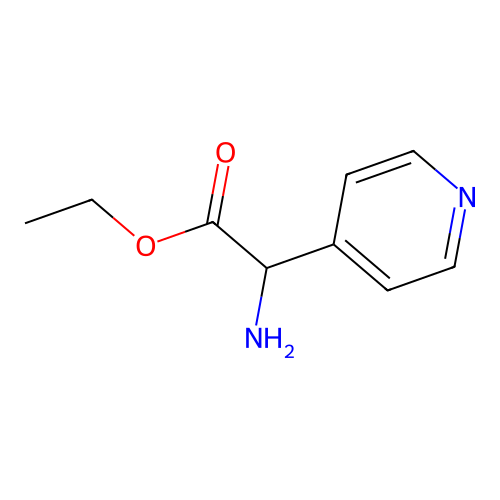 Ethyl 2-amino-2-(pyridin-4-YL)acetate structure