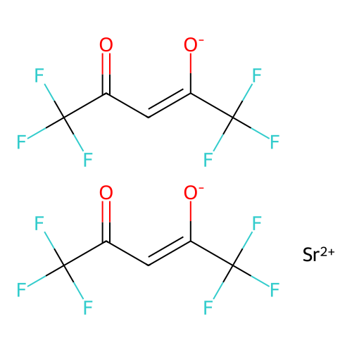 Strontium hexafluoroacetylacetonate structure