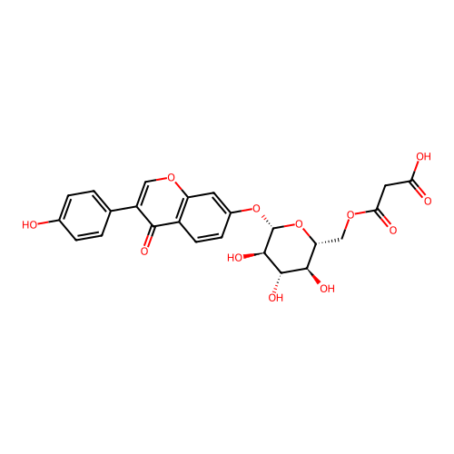 6''-O-Malonyldaidzin structure