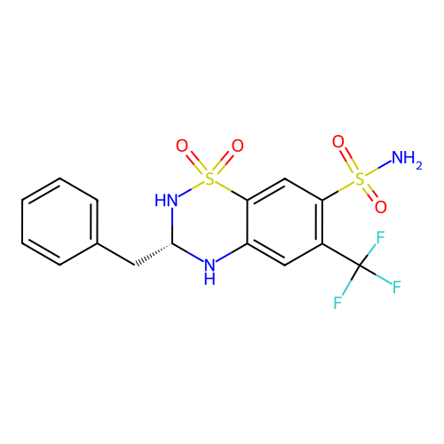 (S)-Bendroflumethiazide structure