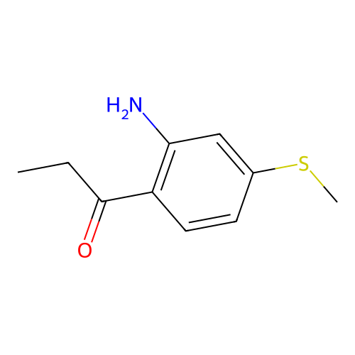 1-[2-Amino-4-(methylsulfanyl)phenyl]propan-1-one structure