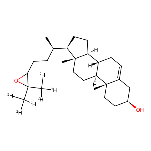 24(R/S),25-epoxycholesterol-d6 structure