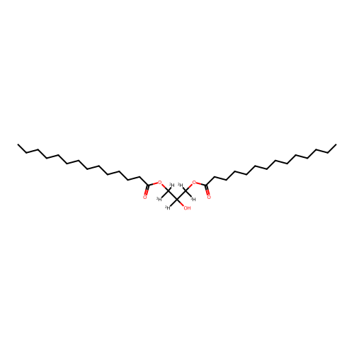 1,3-Dimyristin-d5 structure