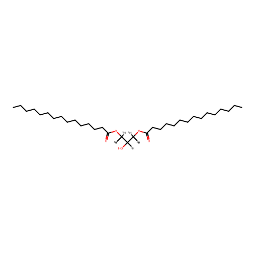 (1,1,2,3,3-Pentadeuterio-2-hydroxy-3-pentadecanoyloxypropyl) pentadecanoate structure