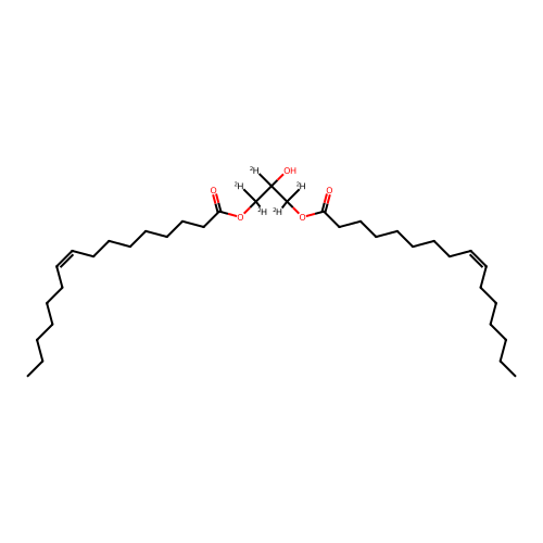 1,3-Dipalmitoleoyl-sn-glycerol-d5 structure