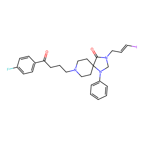 N-(iodoallyl)spiperone structure